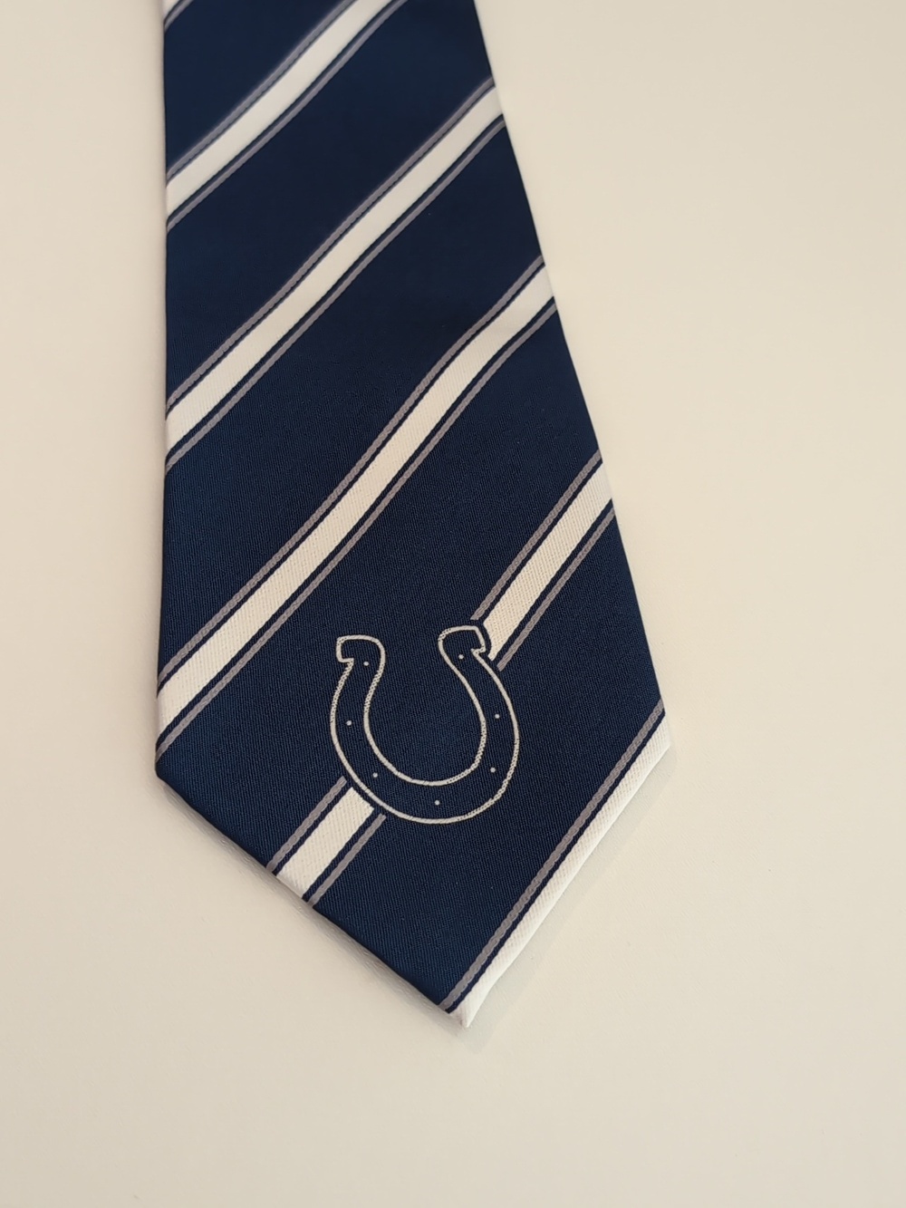 Official NFL INDIANAPOLIS COLTS Mens Blue Stripe Necktie. New With Tags